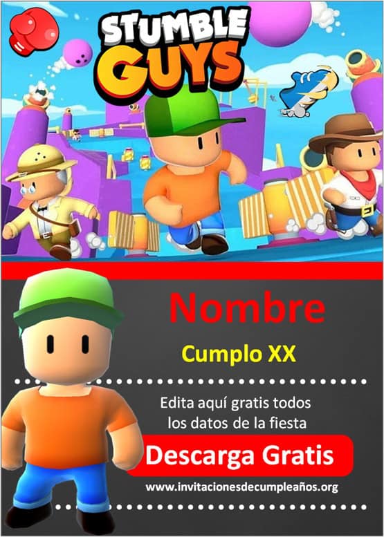 ▷ Video Invito Stumble Guys, Whatsapp